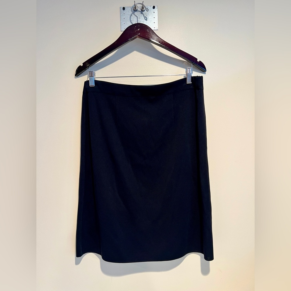 Exclusively Misook Women’s Black Acrylic Pull On elastic Waist Knit Skirt Sz XL
